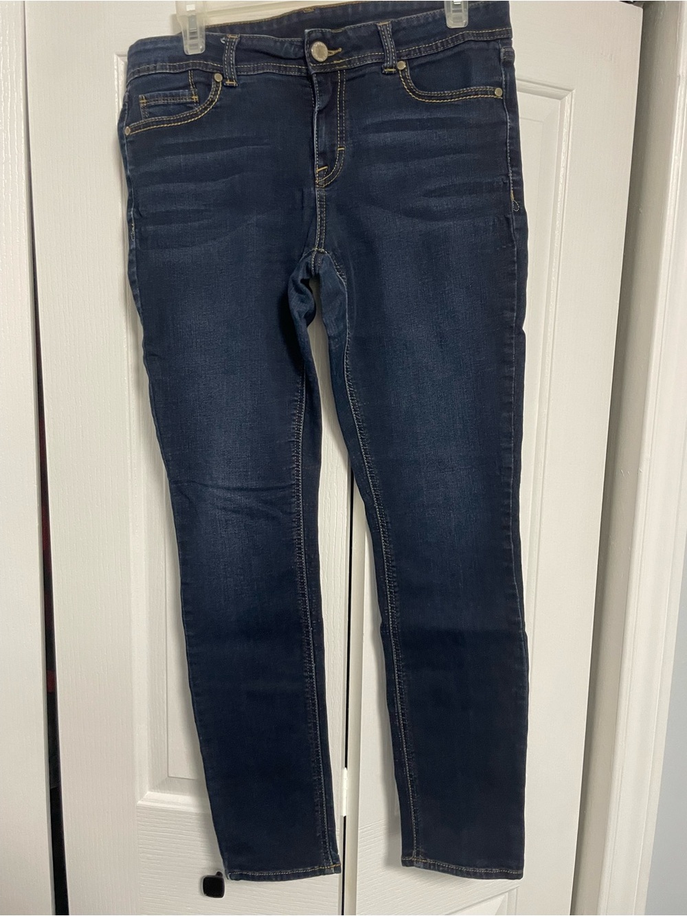 Jordache Navy Skinny Jeans with Contrast Stitching